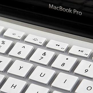 ENKAY Colorful Soft Silicon Keyboard Protector Cover Skin for MacBook Pro 13.3 inch / 15.4 inch / 17.3 inch (US Version) / A1278 / A1286(White)
