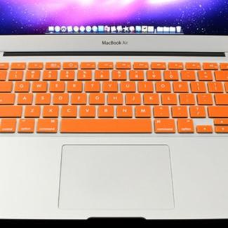 ENKAY for MacBook Air 11.6 inch (US Version) / A1370 / A1465 Colorful Soft Silicon Keyboard Protector Cover Skin(Orange)