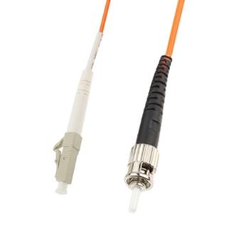LC-ST Single-Core Multi Mode Fiber Optic Jumper,Length: 3m