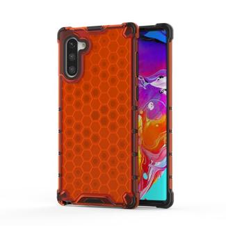 Shockproof Honeycomb PC + TPU Case for Galaxy Note 10 (Red)