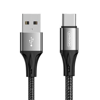 JOYROOM S-0230N1 N1 Series 0.2m 3A USB to USB-C / Type-C Data Sync Charge Cable(Black)