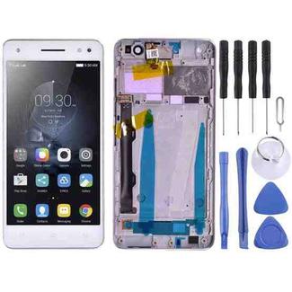 OEM LCD Screen for Lenovo Vibe S1 Lite S1LA40 Digitizer Full Assembly with Frame (White)