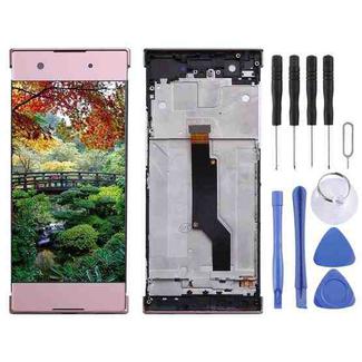 OEM LCD Screen for Sony Xperia XA1 G3112 G3116 G3121 Digitizer Full Assembly with Frame(Pink)
