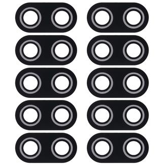10 PCS Back Camera Lens Cover for Asus ZenFone Max Plus(M1) X018DC Pegasus 4s ZB570TL 5.7 inch (Black)