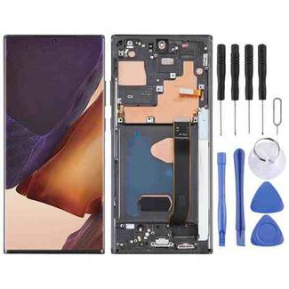For Samsung Galaxy Note20 Ultra 5G SM-N986B 6.67 inch OLED LCD Screen Digitizer Full Assembly with Frame (Black)