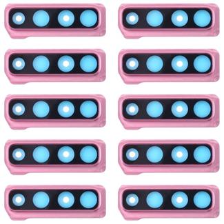 For Galaxy A9 (2018) A920F/DS 10pcs Camera Lens Cover (Pink)