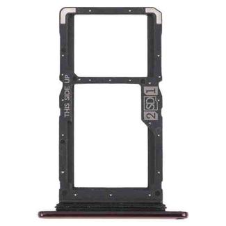 SIM Card Tray + SIM Card Tray / Micro SD Card Tray for Motorola One Hyper XT2027 XT2027-1 (Red)