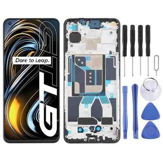 Original Super AMOLED Material LCD Screen and Digitizer Full Assembly with Frame for OPPO Realme GT 5G RMX2202