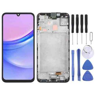 For Samsung Galaxy A15 5G SM-A156B Original LCD Screen Digitizer Full Assembly with Frame (Black)