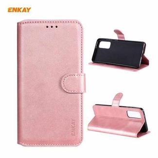 For Samsung Galaxy S20 FE / S20 Lite (4G/5G) ENKAY Hat-Prince ENK-PUC030 Horizontal Flip PU Leather Case with Holder & Card Slots & Wallet(Pink)
