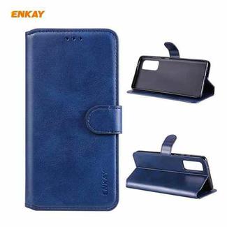 For Samsung Galaxy S20 FE / S20 Lite (4G/5G) ENKAY Hat-Prince ENK-PUC030 Horizontal Flip PU Leather Case with Holder & Card Slots & Wallet(Dark Blue)