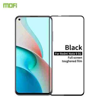 For Xiaomi Redmi Note9 5G MOFI 9H 2.5D Full Screen Tempered Glass Film(Black)