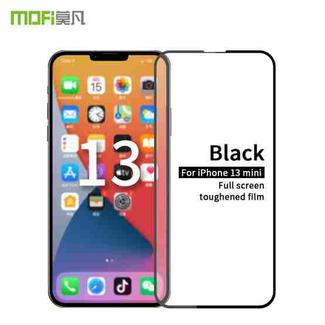 For iPhone 13 mini MOFI 9H 2.5D Full Screen Tempered Glass Film (Black)