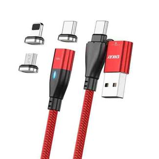 ENKAY 6-in-1 PD100W USB-A / Type-C to Type-C / 8 Pin / Micro USB Magnetic Fast Charging Cable, Cable Length:1m(Red)