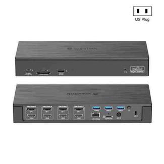 Wavlink UG69PD8 100W PD 18 in 1 Type-C Dock Compatible Type-C Universal Docking Station, Plug:US Plug