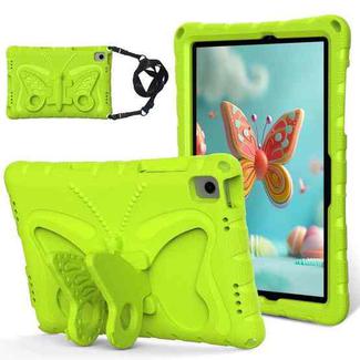 For Samsung Galaxy Tab A9+ X210 / X216 Butterfly Bracket EVA Shockproof Tablet Case(Grass Green)