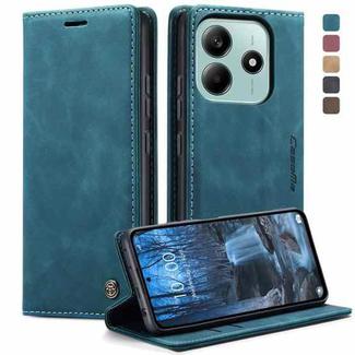 For Redmi Note 14 5G CaseMe 013 Multifunctional Horizontal Flip Leather Phone Case(Blue)