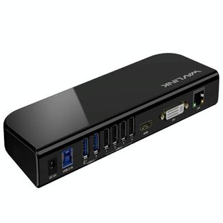 WAVLINK UG49DK1 For Windows Mac Android 13 In 1 USB-C Hub Dual Display Docking Station, Plug:US Plug
