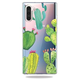 Fashion Soft TPU Case 3D Cartoon Transparent Soft Silicone Cover Phone Cases For Galaxy Note10(Cactus)