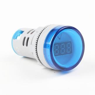 AD16-22DSV  Mini Digital Display 60-500V General Indicator AC Voltmeter, Open Hole: 22mm(Blue)