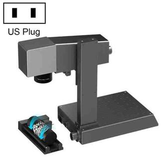 DAJA M1 Pro 2W Metal Nameplate High Precision Characters Laser Carving Machine, Style:M1pro+RT5 Rotating Shaft(US Plug)