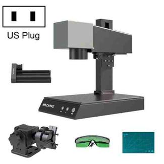 DAJA M1 Pro 2W Metal Nameplate High Precision Characters Laser Carving Machine, Style:M1pro+RT5 Swivel+RF1 Ring Fixture(US Plug)