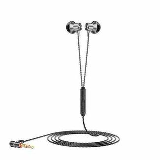 F12 Elbow Earbud Headset Wire Control With Wheat Mobile Phone Headset, Colour: 3.5mm Jack (Gray)
