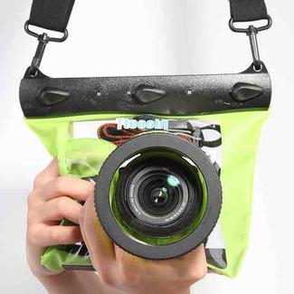 Tteoobl  20m Underwater Diving Camera Housing Case Pouch  Camera Waterproof Dry Bag, Size: L(Green)