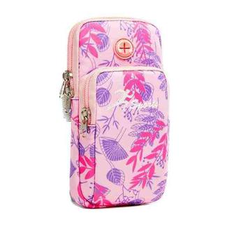 B062 Large Running Mobile Phone Arm Bag Sports Fitness Wrist Bag(Rose Red)