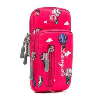 B089 Large Outdoor Sports Mobile Phone Arm Bag Riding Mountaineering Fitness Mobile Phone Case(Red)