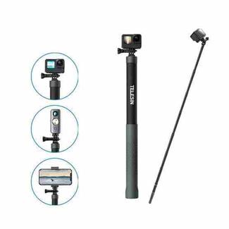 TELESIN 3M Carbon Fiber Selfie Stick Monopod  With 1/4 Screw For Action Camera