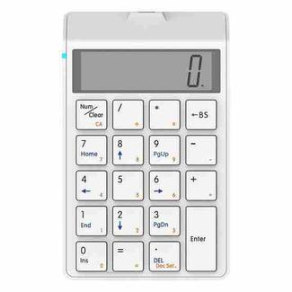Sunreed SKB886S 19 Keys Bluetooth 4.0 Wireless With Screen Rechargeable Digital Keypad Calculator(White)