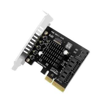 PCI-E To 5 SATA 3.0 Expansion Card(Semi High Baffle)