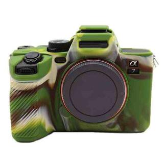 For Sony A7M4 A74 Mirrorless Digital Camera Silicone Case(Green)