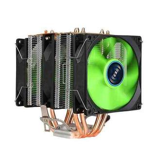 EVESKY 600 Desktop Computer 4 Copper Tube Mute CPU Cooling Fan, Color: No Light Three Fans