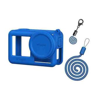 For DJI Osmo Action 4 / 3 aMagisn Silicone Protection Case Camera Protection Accessories(Blue)