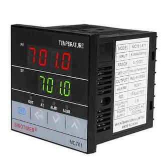 SINOTIMER MC701 Universal Input Short Case PID Intelligent Temperature Controller Meter Heating Cooling Relay SSR Solid State Output