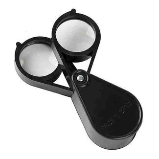 Handheld Portable 30mm Double Open 10X HD Folding Magnifier