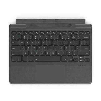 For Microsoft Surface Pro 8 / 9 / X Bluetooth Keyboard Magnetic Tablet Wireless Touch Backlit Keyboard With Pen Slot(Gray)