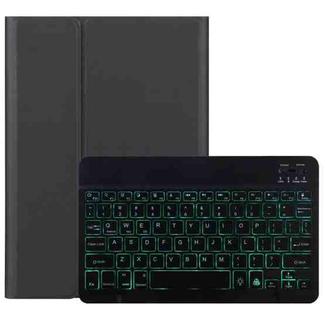 DY-E10 2 in 1 Removable Bluetooth Keyboard + Protective Leather Tablet Case with Backlight & Holder for Lenovo Tab E10(Black)