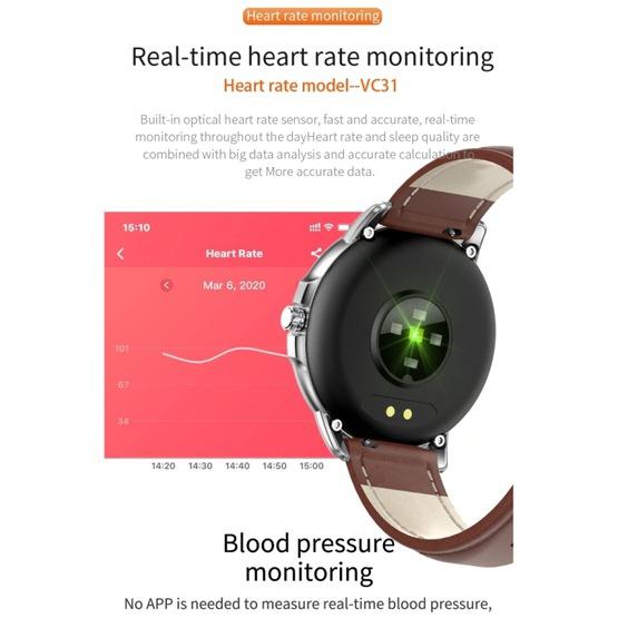 CF19 1.3 inch IPS Color Touch Screen Smart Watch, IP67 Waterproof, Support Weather Forecast / Heart Rate Monitor / Sleep Monitor / Blood Pressure Monitoring (Gold) - 7