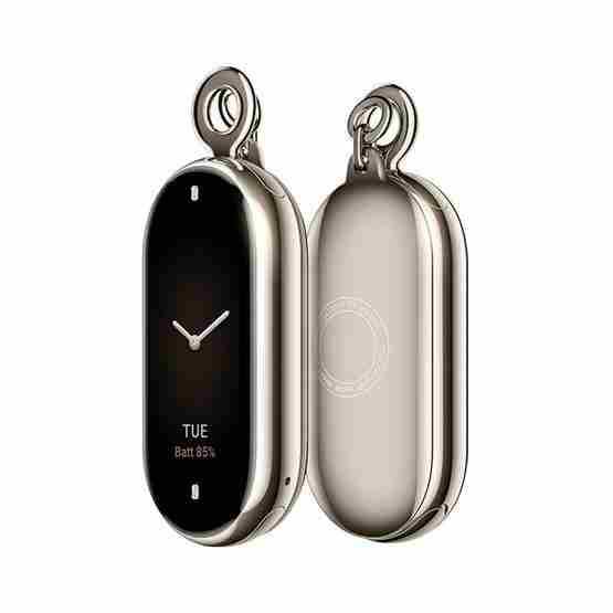 Original For Xiaomi Mi Band 8 Metal Pendant + Leather Watch Necklace - 1