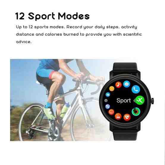 Mibro Air 1.3 inch TFT Color Touch Screen Smart Watch, IP68 Waterproof with Silicone Watchband, Support 12 Sport Modes / Heart Rate Monitoring / Sleep Monitor(Black) - 9