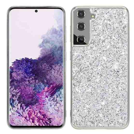 For Samsung Galaxy S21 Plus 5g Glitter Powder Shockproof Tpu Protective Case Silver Flutter Shopping Universe