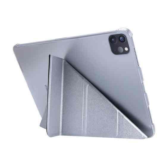 Silk Texture Horizontal Deformation Flip Leather Tablet Case with Holder For iPad Pro 11 2021(Silver) - 3
