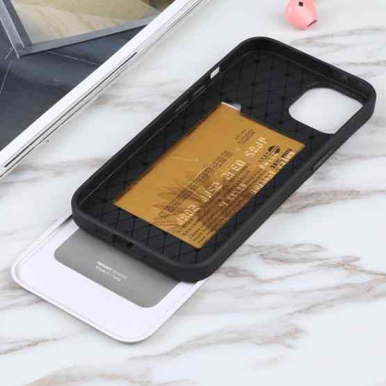 GOOSPERY SKY SLIDE BUMPER TPU + PC Sliding Back Cover Protective Case with Card Slot For iPhone 13(Gold) - 4