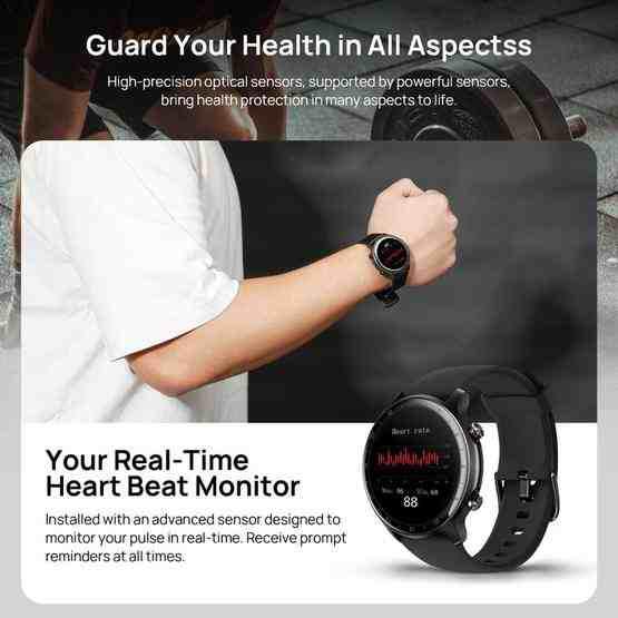 DOOGEE CR1 Pro 1.28 inch TFT Screen Smart Watch, 5ATM Waterproof, Support 14 Sports Modes / Heart Rate & Blood Oxygen Monitoring(Black) - 15