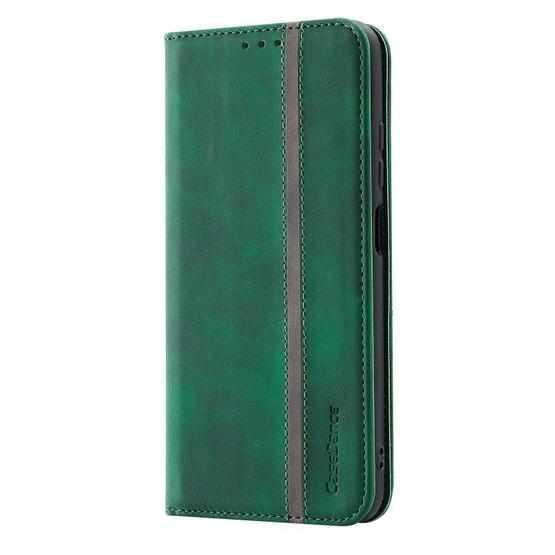 For Xiaomi Redmi Note 11 5G CN Version Splicing Skin Feel Magnetic Leather Phone Case(Green) - 2