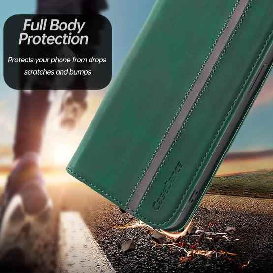 For Xiaomi Redmi Note 11 5G CN Version Splicing Skin Feel Magnetic Leather Phone Case(Green) - 7