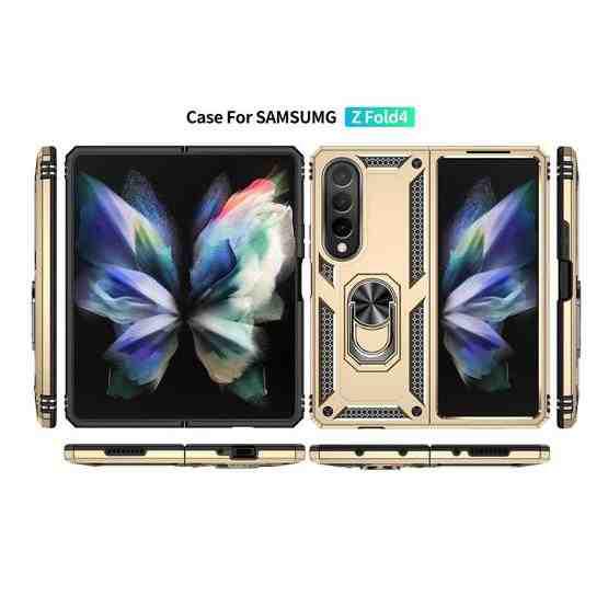 For Samsung Galaxy Z Fold4 Shockproof TPU + PC Phone Case(Gold) - 2